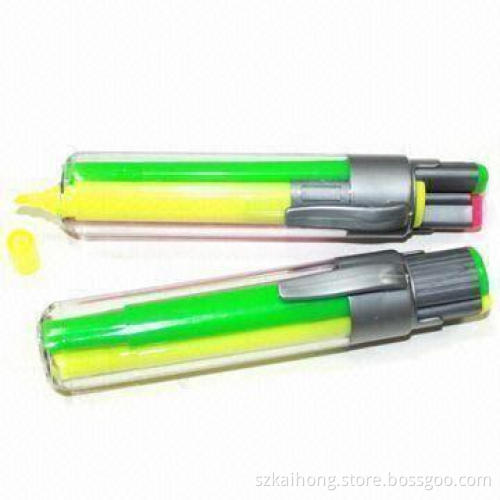 Jumbo Highlighters with Three Colors in One Set, Made of PP